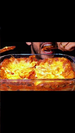 ASMR EXTREME CHEESY BEEF LASAGNA (EATING SOUNDS) MUKBANG