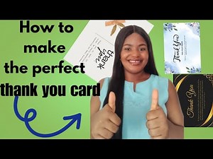 DIY thank you card with CANVA