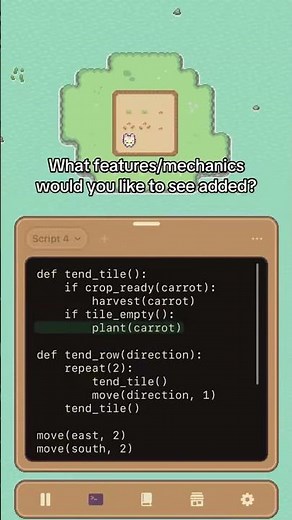 Learn the basics of coding with this mobile game! #codingforbeginners #codinggame #python