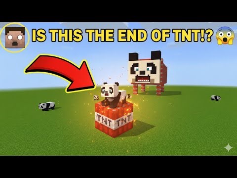 🤯 You Won't Believe This! Panda Destroys the World with TNT in Minecraft!
