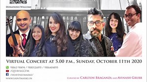 At the simply stunning St Marks Cathedral Musical Concert, an evening of sacred & classical music Sunday 11th October, 5PM LIVE from the Opus & St Marks FB page with Arun Rozario, Avinash Grubb, Carlton Braganza, Daniella Rebelo, Sandra Oberoi & Tiana & Tiara Oberoi | OPUS