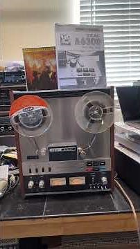 Vintage TEAC A-6300 Reel to Reel Tape Player Recorder with Manual; Tested