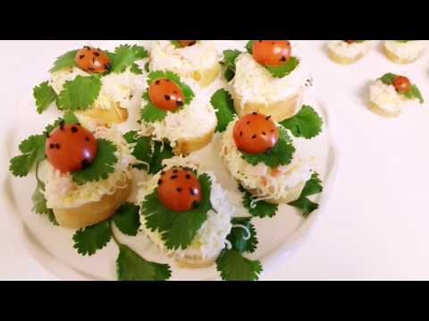 Easter Appetizers: Ladybug Sandwiches DIY