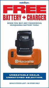 44 reactions | ❗️FREE - HUSQVARNA BATTERY + CHARGER❗️ Get a FREE...