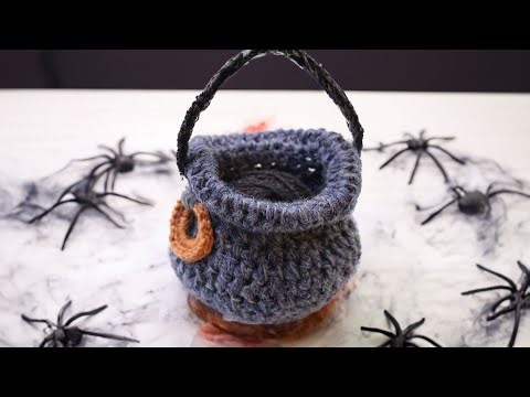 How to Crochet a Cauldron for Halloween | Easy Crochet Tutorial