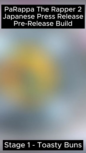 PaRappa the Rapper 2 - Stage 1 - Toasty Buns This is a 'prototype' version of PaRappa the Rapper 2 that comes from tcrf.net. It's the Japanese Press Preview build that is dated from 1 week before the official Japanese release in 2001. There aren't many major differences between this and the final Japanese version that I can see. #playstation2 #parappa #parappatherapper2 #prototype #prerelease