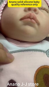 Anano 12 Inch Solid Platinum Silicone Baby Doll Full Body Boy with Bottle Bathable 100 Percent Silicone Doll Squishy Babies Reborn Baby Dolls Floopy Head for Kids & Collector(2kgs)