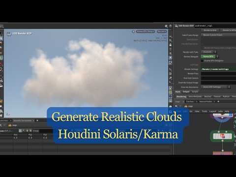 How To Make Houdini Clouds Easy: Create Realistic Procedural Cloud and Render with Solaris/Karma XPU