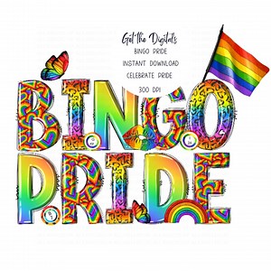 Bingo Clipart Pride PNG Design Download – Bingo Balls & Game Nights Sublimation Pngs for Crafting and DIY Projects - Etsy Canada