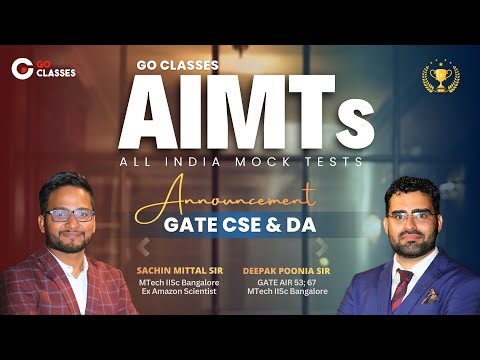 AIMTs Announcement - All India Mock Tests for GATE CSE & DA
