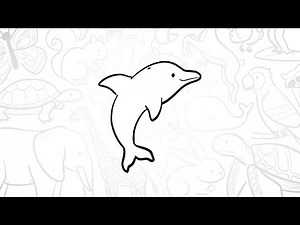 🐬 How to Draw a Simple Dolphin | Step-by-Step Lesson ✏️