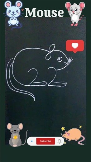 Easy Mouse Drawing - Quick Drawing