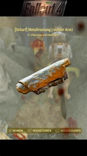 Fallout 4 Next-Gen Update - Legendary Sharp Metal Armor Right Arm 💪 #shorts #ps5