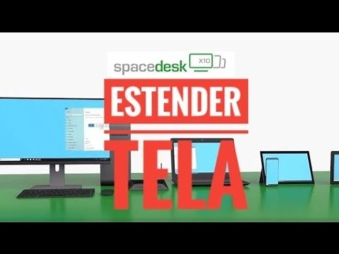 Como estender tela usando spacedesk #usarandroidcomotela
