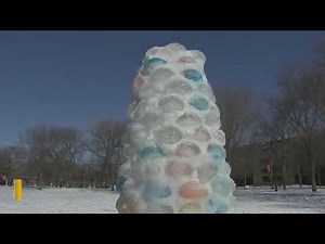 IIT students build 12-foot igloo