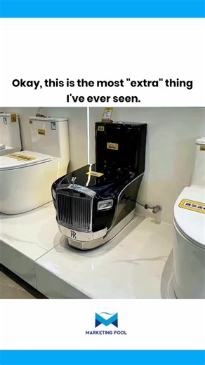 Novelty toilet designed to look like the front of a Rolls-Royce car | marketingpool.in