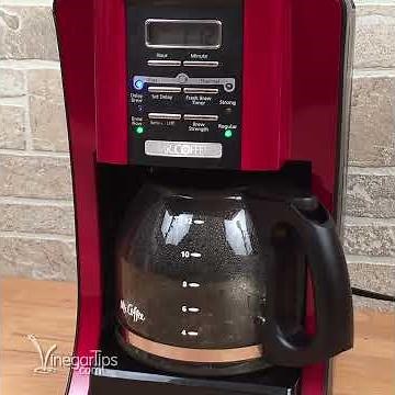 Clean Your Coffee Pot with Vinegar