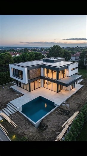 From bare land to finished structure. #Timelapse #BuildFromScratch #VisualFX #shorts #ai