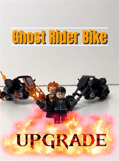Ghost Rider bike UPGRADE (LEGO Marvel Moc)