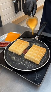 848K views · 565 reactions | Waffle Omelet Breakfast Sandwich! Your new go-to breakfast in a snap 索✨ | Chefclub GruB | Facebook