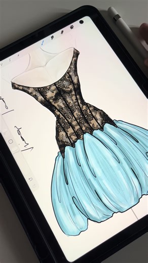 Renda e Seda: Croquis de Moda Criativos