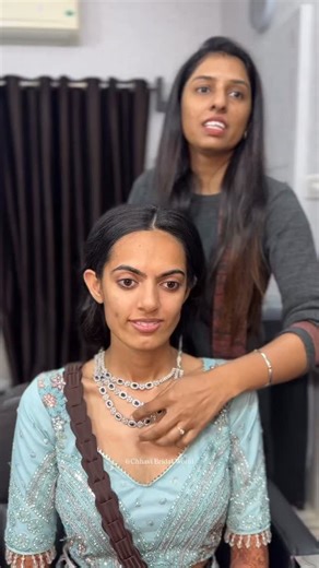 Chhavi saini on Instagram: "My beautiful sangeet bride in making😍 . Makeover- @chhavibridalworld #chhavibridalworld #CBW #bridalmakeup #bridalmakeupartist #indianbride jodhpur"