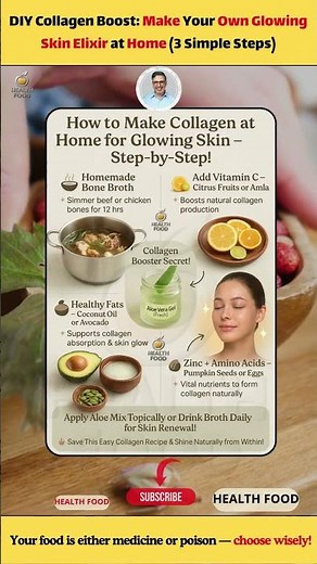 DIY Collagen Boost: Make Your Own Glowing Skin Elixir at Home (3 Simple Steps)