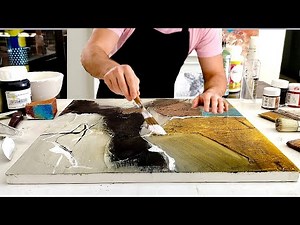 Mastering TEXTURED ABSTRACT Art: Stunning ACRYLIC Canvas Painting
