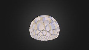 Hyperbolic D Knob - 3D model by 3dindustries