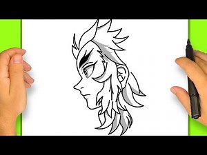 How to Draw Kyōjurō Rengoku from Demon Slayer | Step by Step Simple and Easy