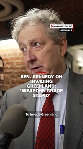 1.6M views · 46K reactions | Republican Sen. John Kennedy of Louisiana said on Wednesday that invading Greenland would be "weapons-grade stupid." Read more about GOP views on Greenland at the link: https://cnn.it/4qOHCKt | CNN Politics | Facebook
