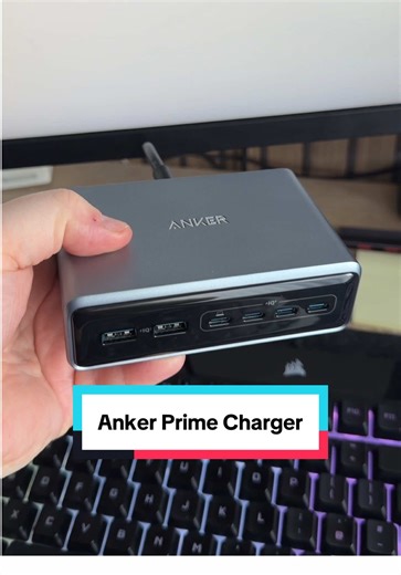 The Anker 6 in 1 200W Prime Charger is perfect for any desk setup! #anker #fastcharger #phonecharger #springsale #tiktokmademebuyit