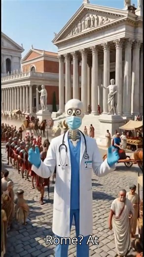 What If a Modern Doctor Appeared in Ancient Rome? #skeleton #education