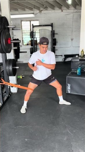 Standing Banded Hip Internal Rotations