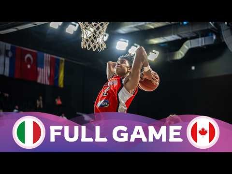 Round of 16 | Italy v Canada | Full Basketball Game | FIBA U17 Basketball World Cup 2026
