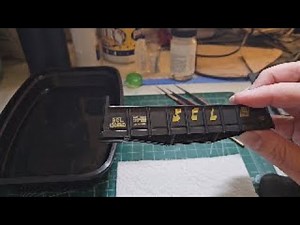 Building A Tichy Train Group Stump Car - Part 5 Decaling and Installing Trucks and Couplers