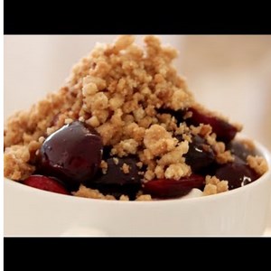 Cherry crumble - how to and recipe parfait | Byron Talbott