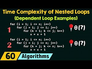 Time Complexity of Nested Loops (Dependent Loop Examples)