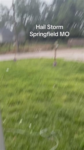 Scary mess! #hailstorm #springfieldmissouri #wild #mess #fyp | hailstorm