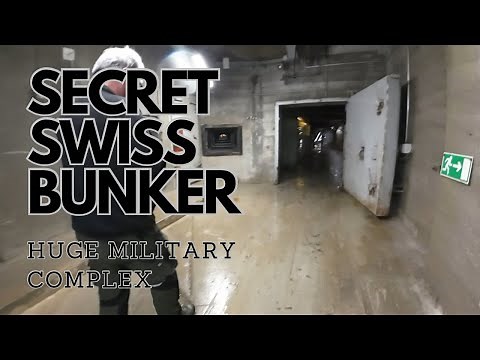 Secret Swiss bunker hidden inside a mountain. WW2 secrets