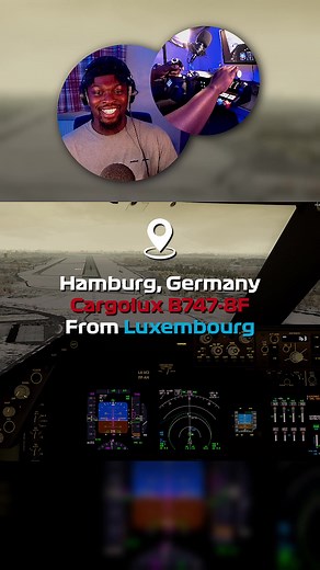 Cargolux B747-8F Hamburg Airport Landing #p3d #flightsimulator #aviationlovers #aviationgeek #alpha_originals #fypシ #cargolux #b747 #hamburgairport