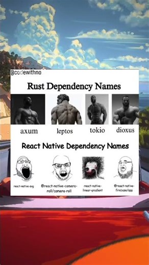 💀 The Difference Between Rust And React Native Developers.💀😂😂😂