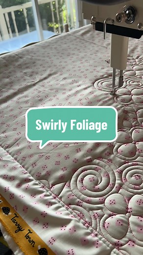 Digital Panto: Swirly Foliage Quilting Design