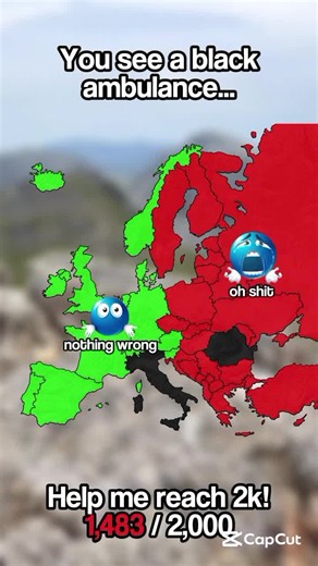 story: so apparently the people that saw a black ambulance and got in one were never seen again (because the people in the black ambulance are usually people who take human organs and sell them on black market) #fyp #mapping #mappingvideo