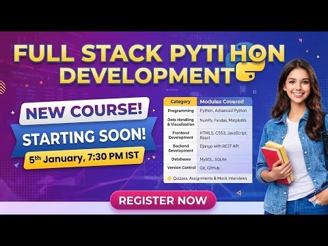 Day 1: Full Stack Python @ 7:30 PM (IST) by Mohd Navaid