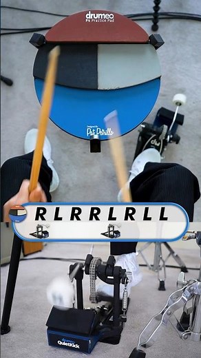 How to practice a PARADIDDLE with accents and foot