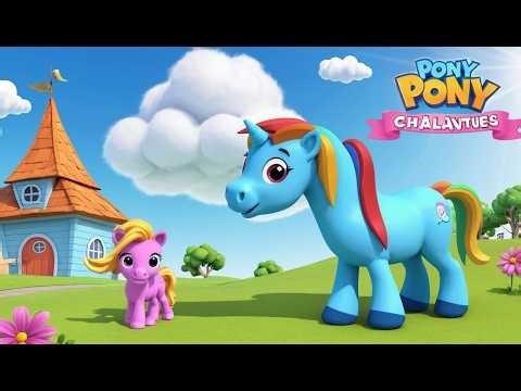 Pony Fixes Funny Cloud Clock | Funny and Exciting Kids Nursery Rhyme Animation