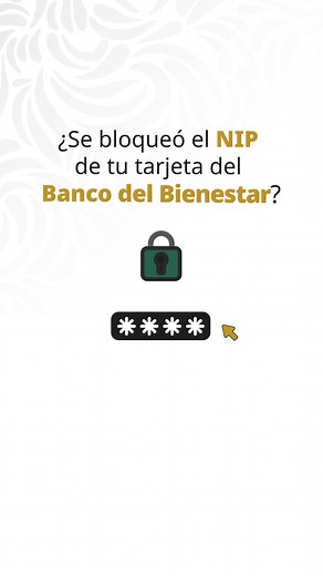 ¿Ingresaste mal el NIP de tu tarjeta del Banco del Bienestar y se bloqueó? Te compartimos 3 sencillos pasos para que puedas utilizar tu tarjeta nuevamente: Mantén la calma Espera 48 horas para que se restablezca No intentes usarla durante ese tiempo, evita otro bloqueo