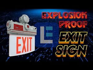 Hazardous Location Exit Sign - Green or Red Exit Sign