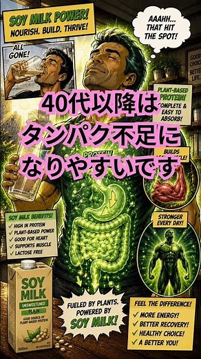 【9割が知らない】豆乳を毎日飲むと体こうなります5選 #豆乳 #健康習慣 #朝ごはん #タンパク質 #ダイエット #食生活改善#健康雑学 #shorts